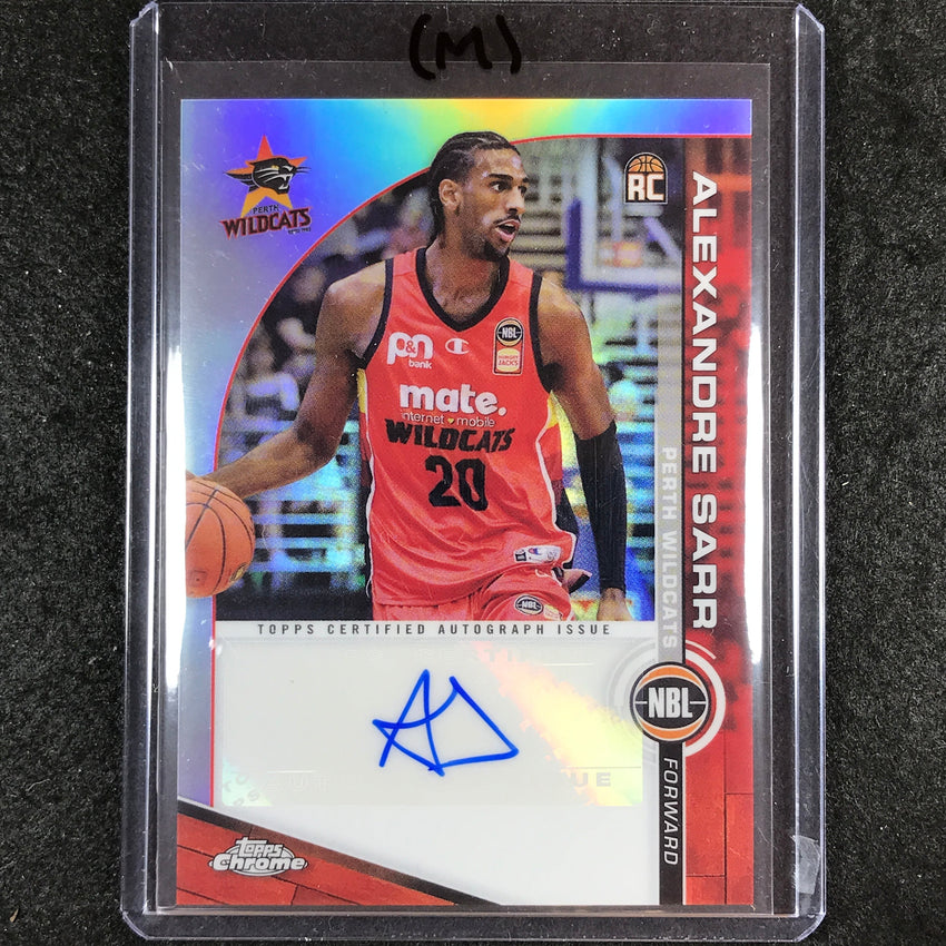 2023-24 Topps Chrome NBL ALEXANDRE SARR NBL Rookie Auto #AS (M)