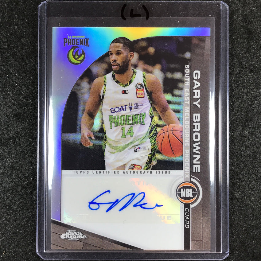 2023-24 Topps Chrome NBL GARY BROWNE NBL Auto #GB (L)