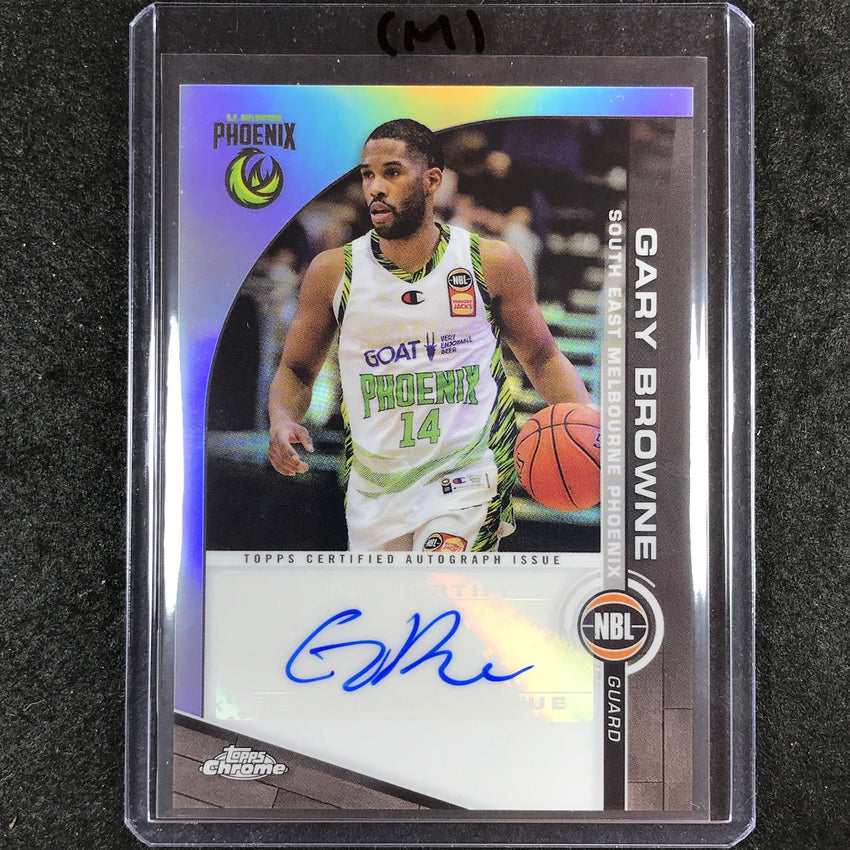 2023-24 Topps Chrome NBL GARY BROWNE NBL Auto #GB (M)