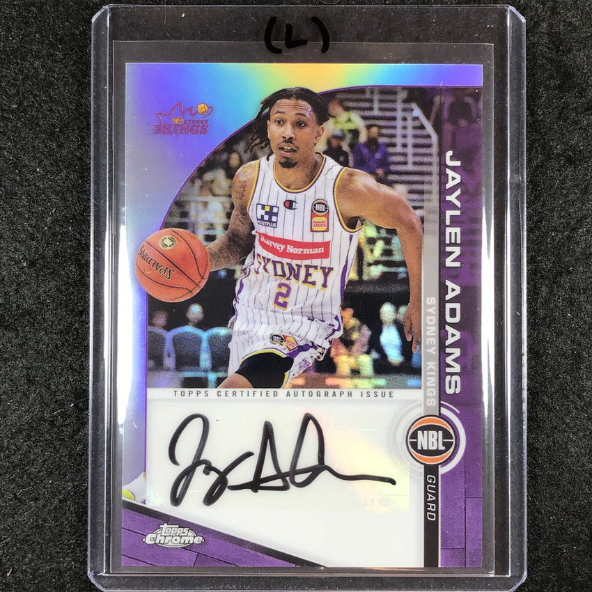 2023-24 Topps Chrome NBL JAYLEN ADAMS NBL Auto #JA (L)