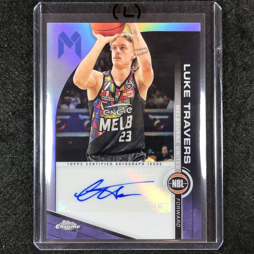2023-24 Topps Chrome NBL LUKE TRAVERS NBL Auto #LT (L)