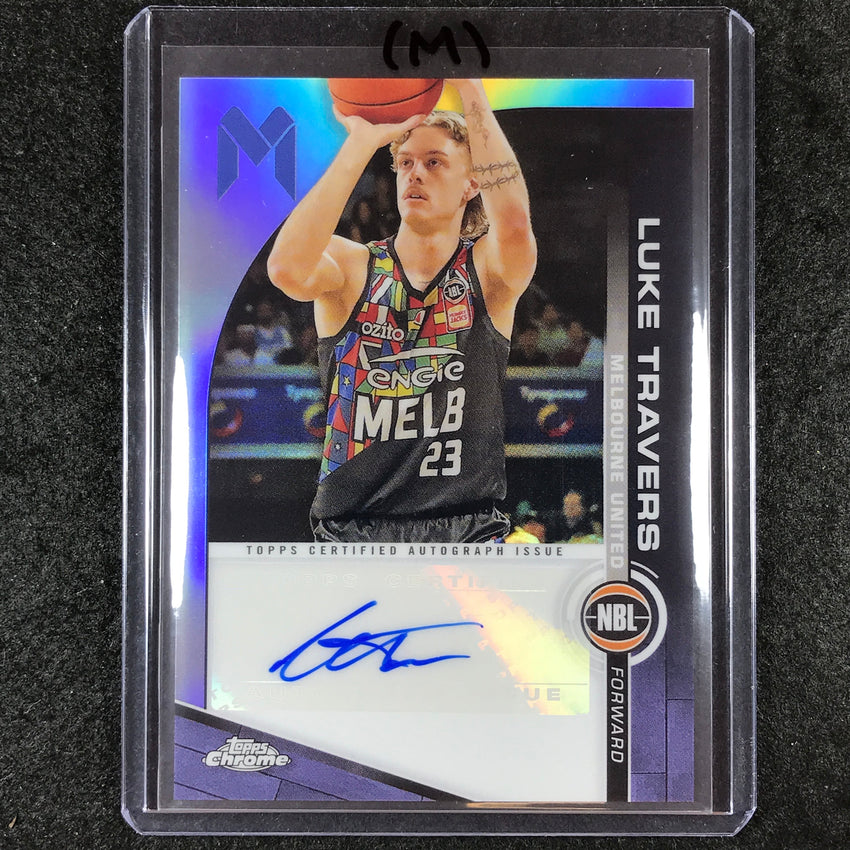 2023-24 Topps Chrome NBL LUKE TRAVERS NBL Auto #LT (M)