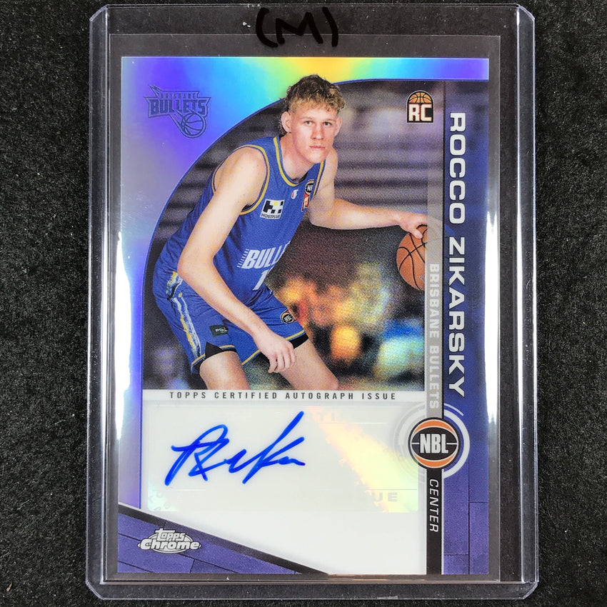 2023-24 Topps Chrome NBL ROCCO ZIKARSKY NBL Rookie Auto #RZ (M)