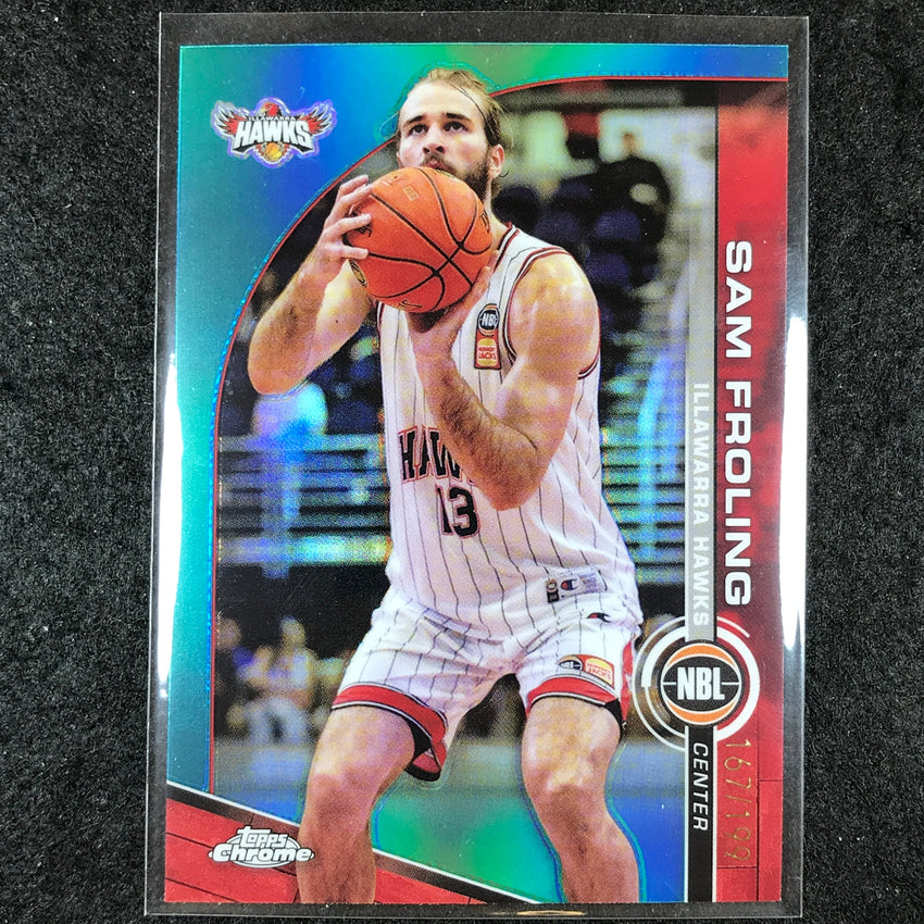 2023-24 Topps Chrome NBL SAM FROLING Base Aqua 167/199 #36