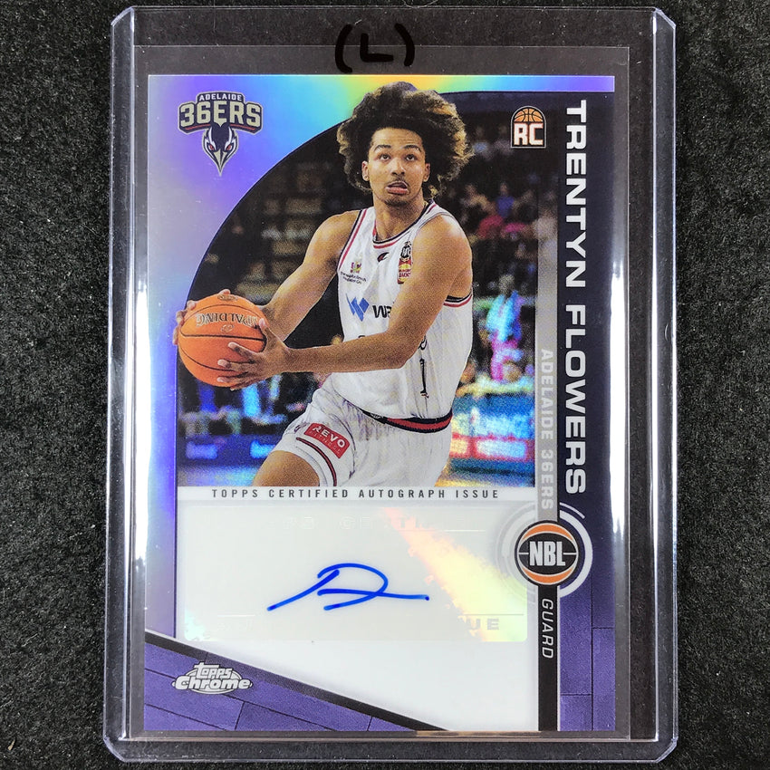 2023-24 Topps Chrome NBL TRENTYN FLOWERS NBL Rookie Auto #TF (L)