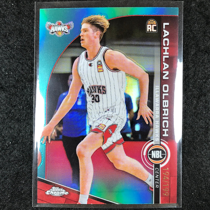 2023-24 Topps Chrome NBL LACHLAN OLBRICH Rookie Base Aqua 194/199 #40