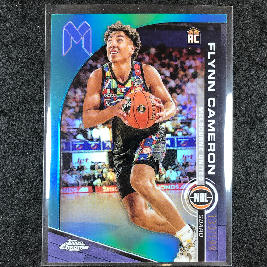 2023-24 Topps Chrome NBL FLYNN CAMERON Rookie Base Aqua 133/199 #45