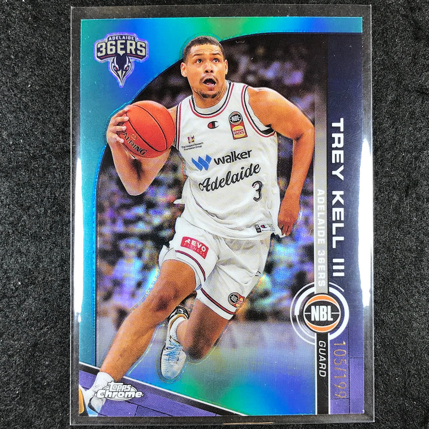 2023-24 Topps Chrome NBL TREY KELL III Base Aqua 105/199 #5