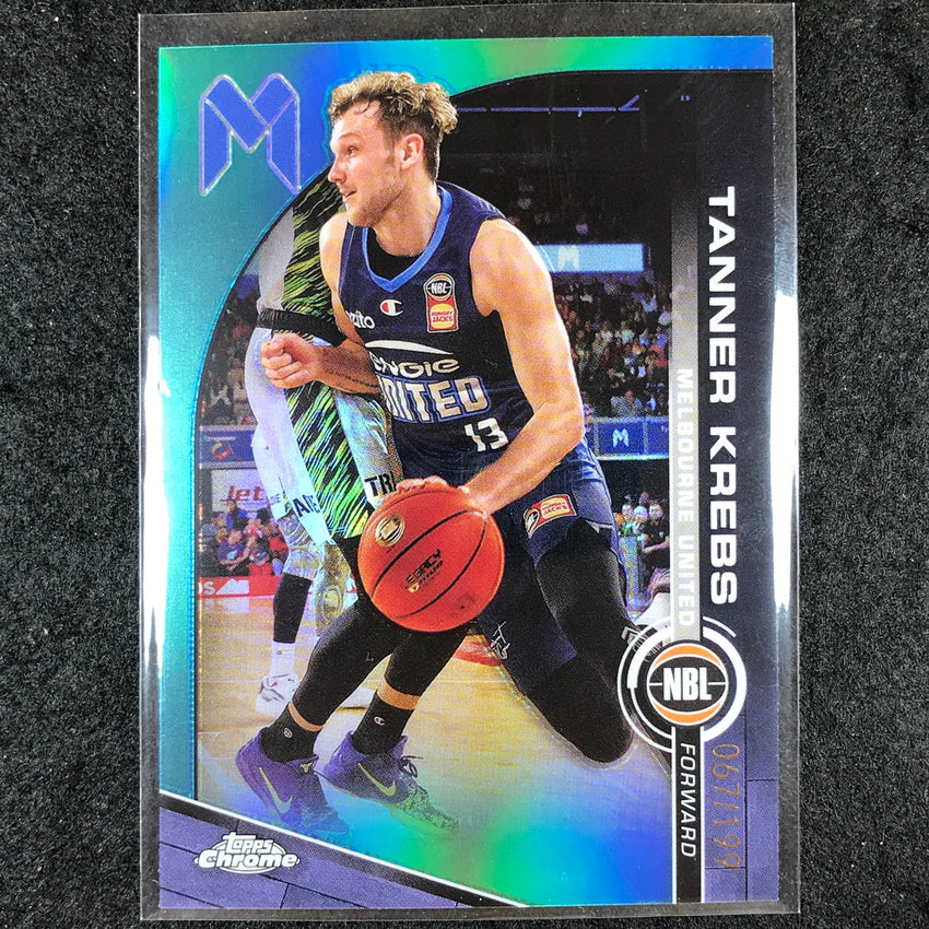 2023-24 Topps Chrome NBL TANNER KREBS Base Aqua 67/199 #47
