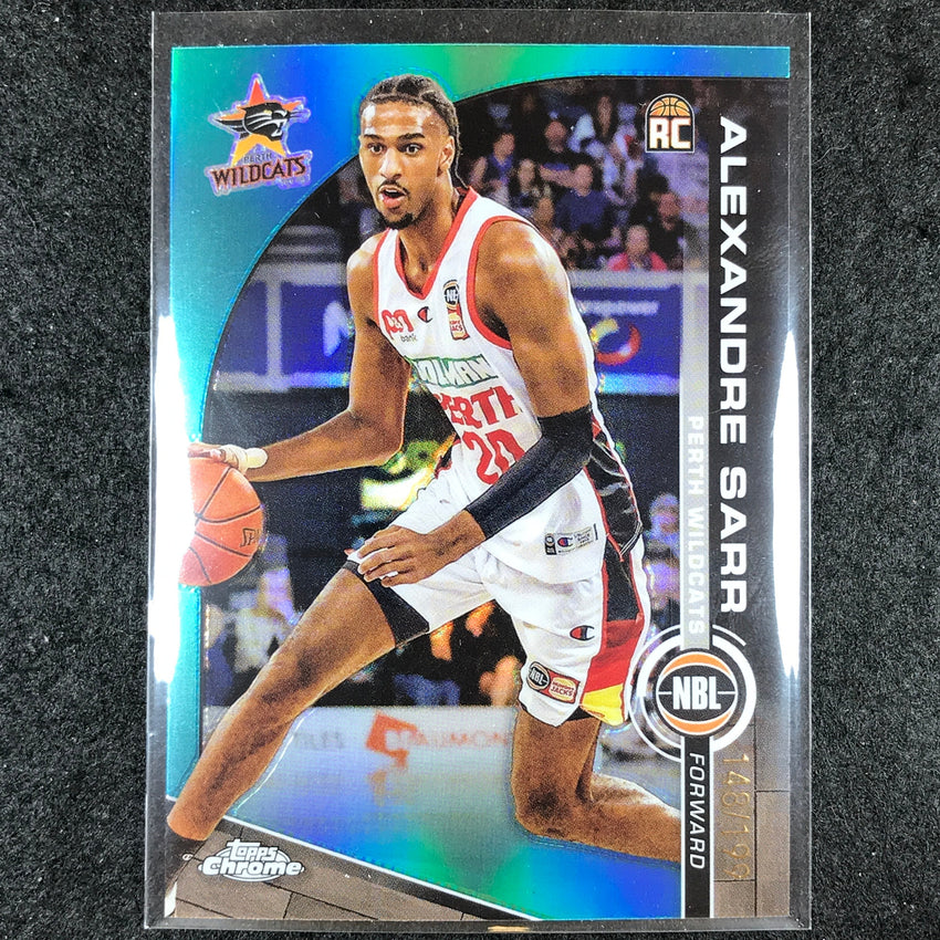 2023-24 Topps Chrome NBL ALEXANDRE SARR Rookie Base Aqua 148/199 #61