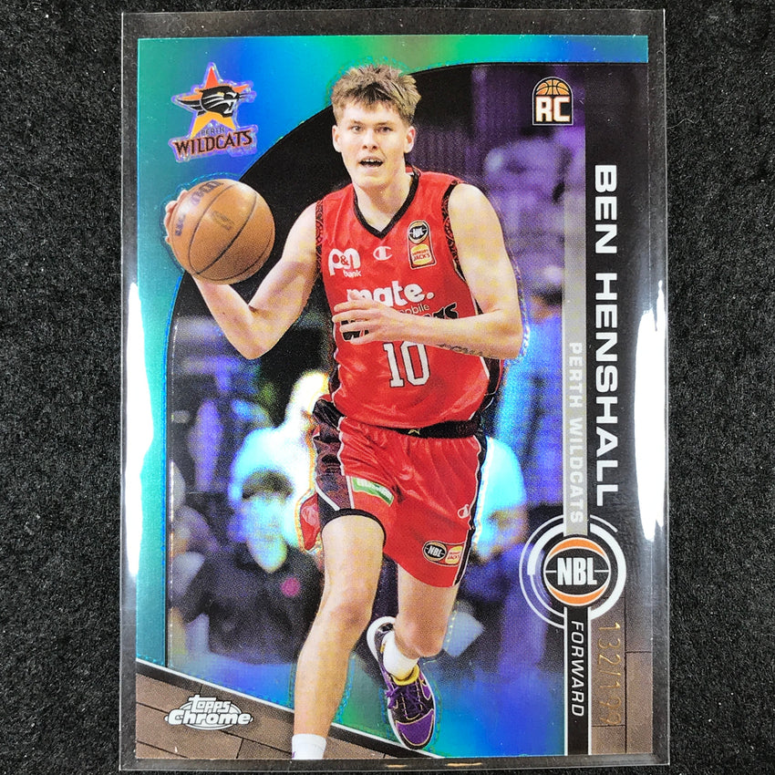 2023-24 Topps Chrome NBL BEN HENSHALL Rookie Base Aqua 132/199 #62