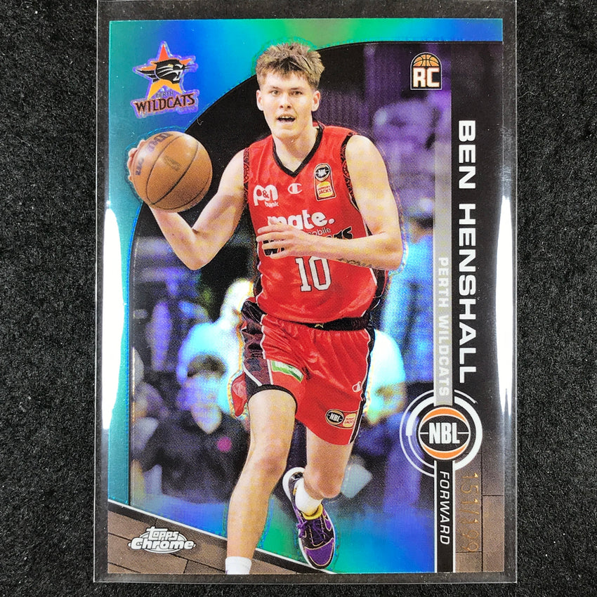 2023-24 Topps Chrome NBL BEN HENSHALL Rookie Base Aqua 151/199 #62