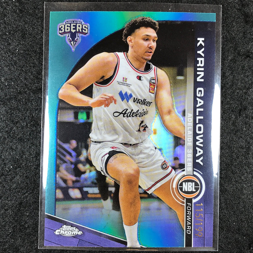 2023-24 Topps Chrome NBL KYRIN GALLOWAY Base Aqua 115/199 #6