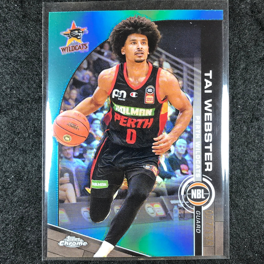 2023-24 Topps Chrome NBL TAI WEBSTER Base Aqua 77/199 #70