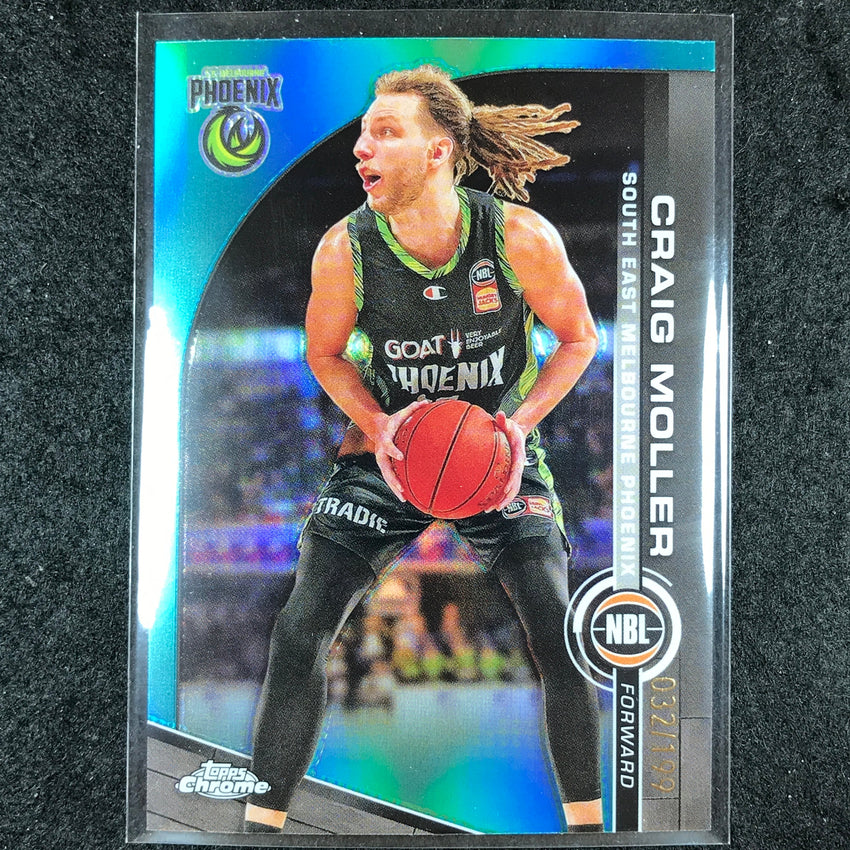 2023-24 Topps Chrome NBL CRAIG MOLLER Base Aqua 32/199 #71