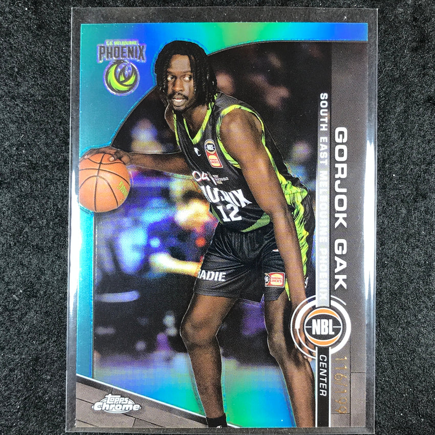 2023-24 Topps Chrome NBL GORJOK GAK Base Aqua 116/199 #75