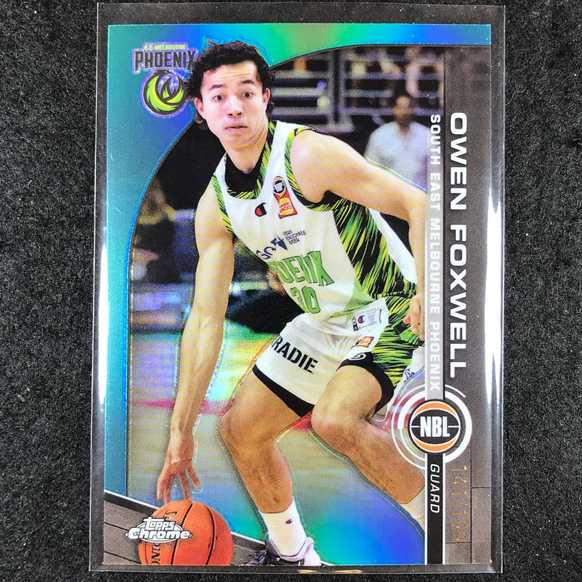 2023-24 Topps Chrome NBL OWEN FOXWELL Base Aqua 141/199 #78