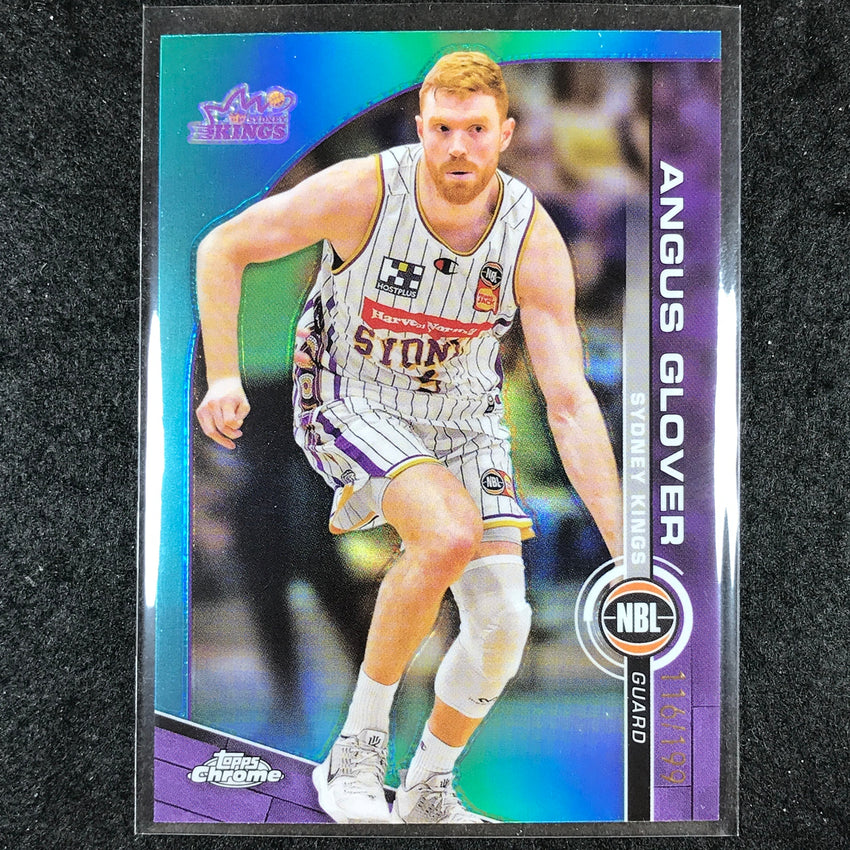 2023-24 Topps Chrome NBL ANGUS GLOVER Base Aqua 116/199 #83