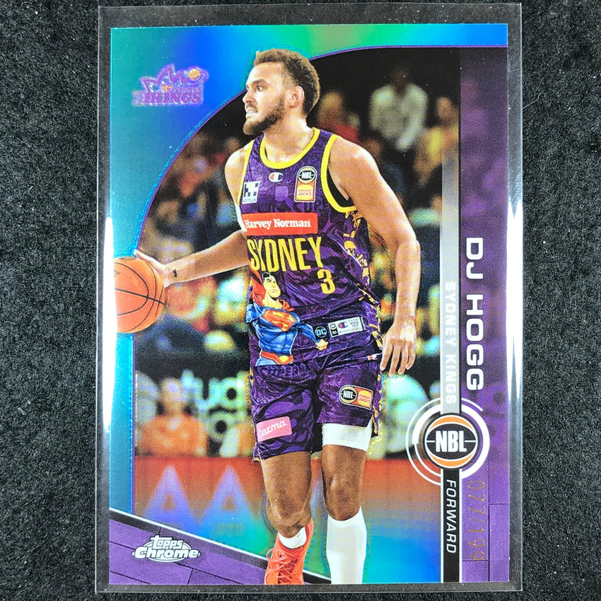 2023-24 Topps Chrome NBL DJ HOGG Base Aqua 77/199 #84
