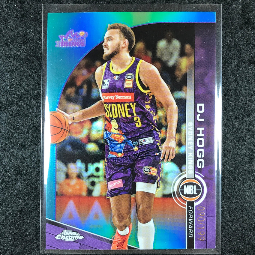 2023-24 Topps Chrome NBL DJ HOGG Base Aqua 90/199 #84