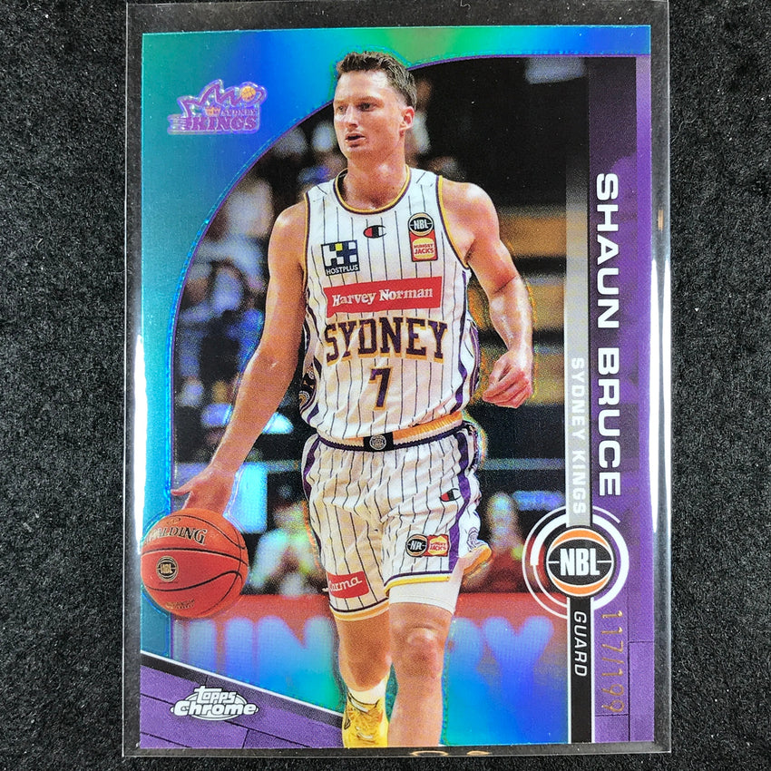 2023-24 Topps Chrome NBL SHAUN BRUCE Base Aqua 117/199 #90