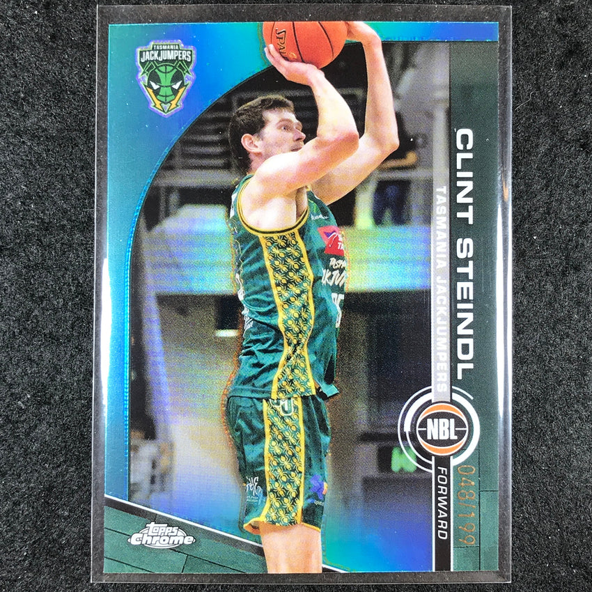 2023-24 Topps Chrome NBL CLINT STEINDL Base Aqua 48/199 #92