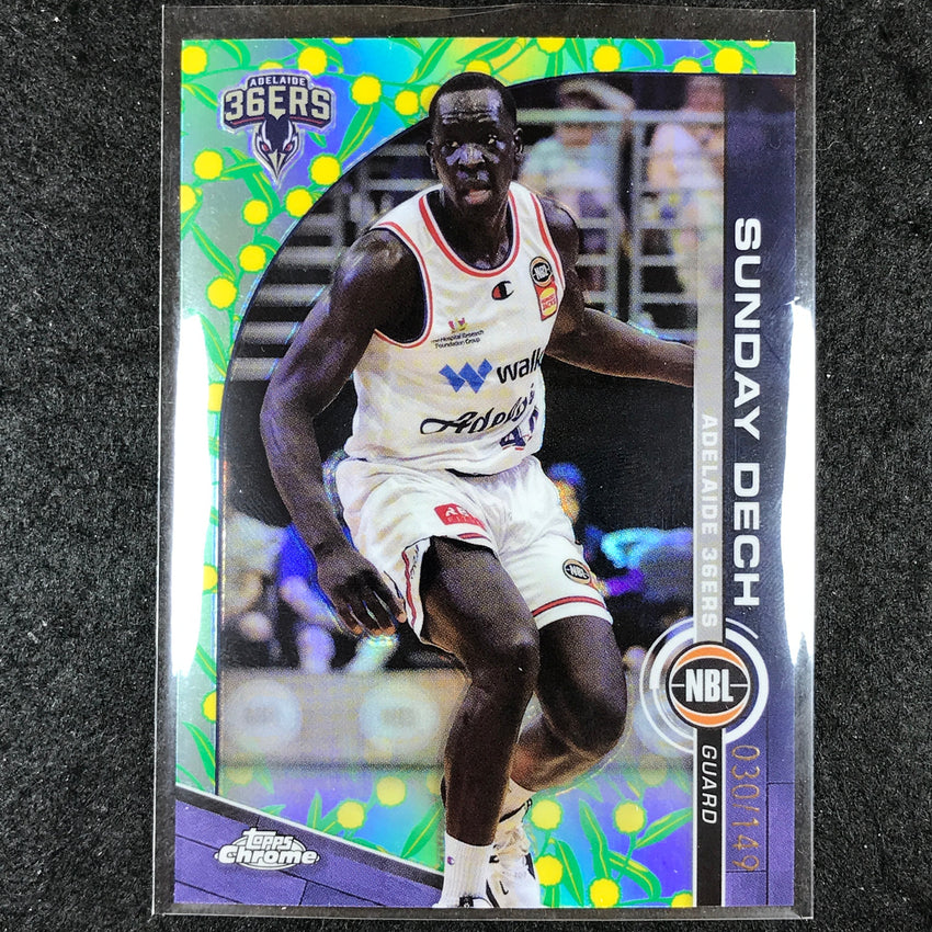 2023-24 Topps Chrome NBL SUNDAY DECH Base Golden Wattle 30/149 #9