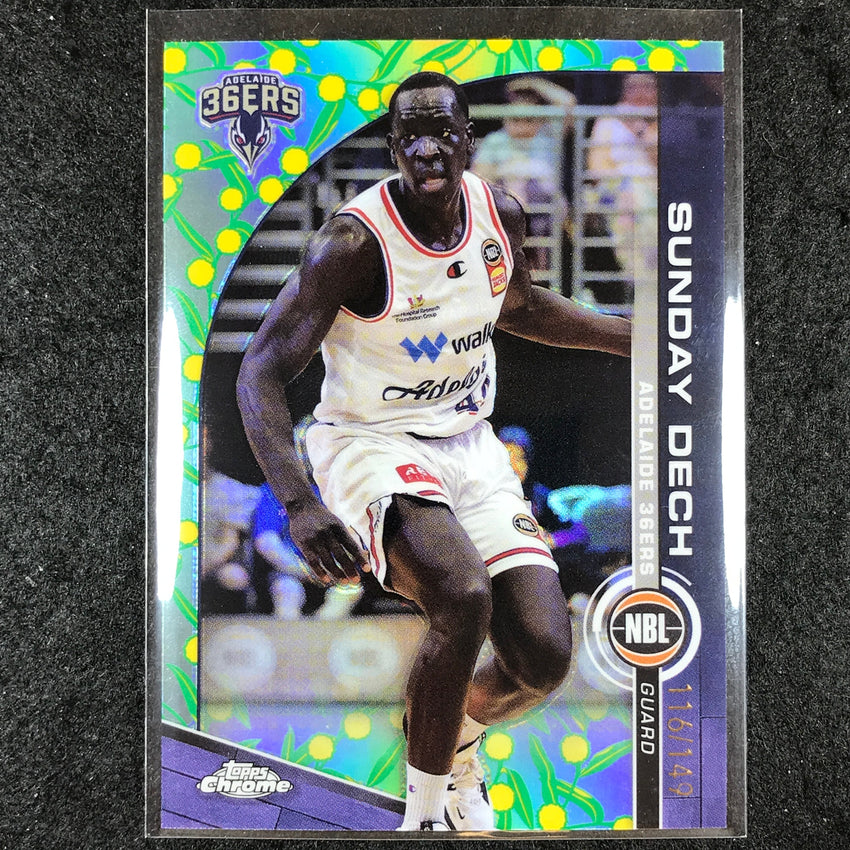 2023-24 Topps Chrome NBL SUNDAY DECH Base Golden Wattle 116/149 #9