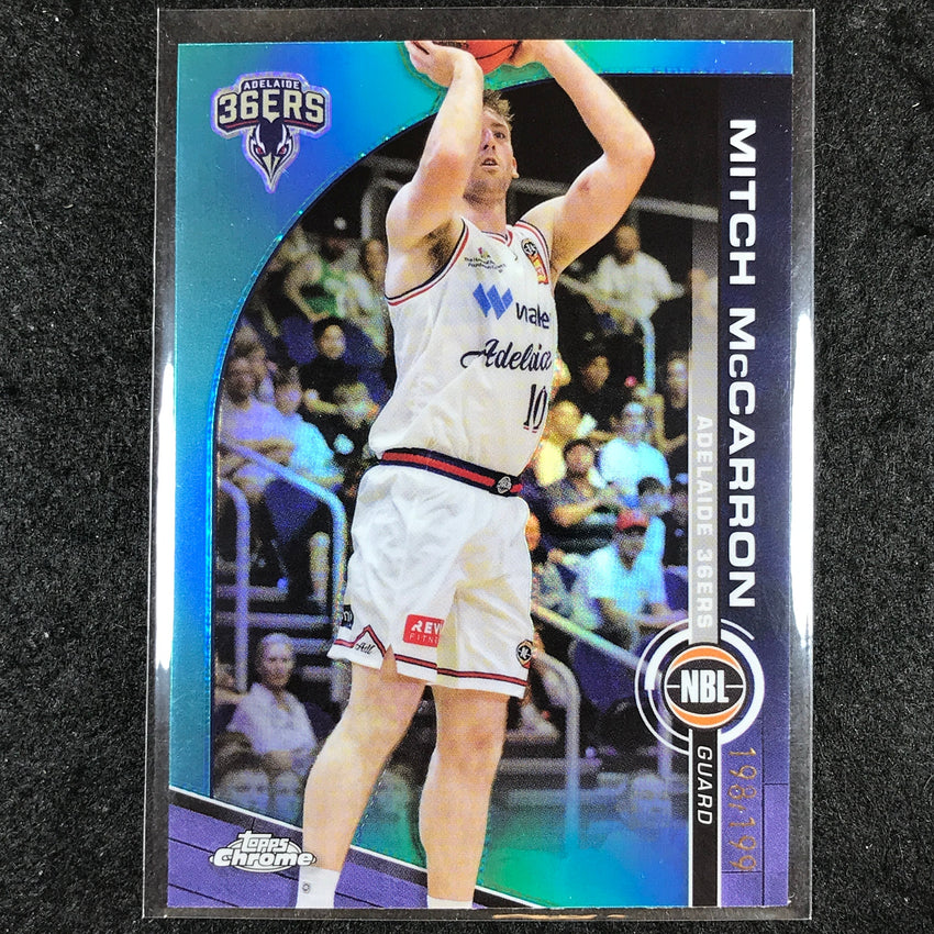 2023-24 Topps Chrome NBL MITCH MCCARRON Base Aqua 198/199 #7