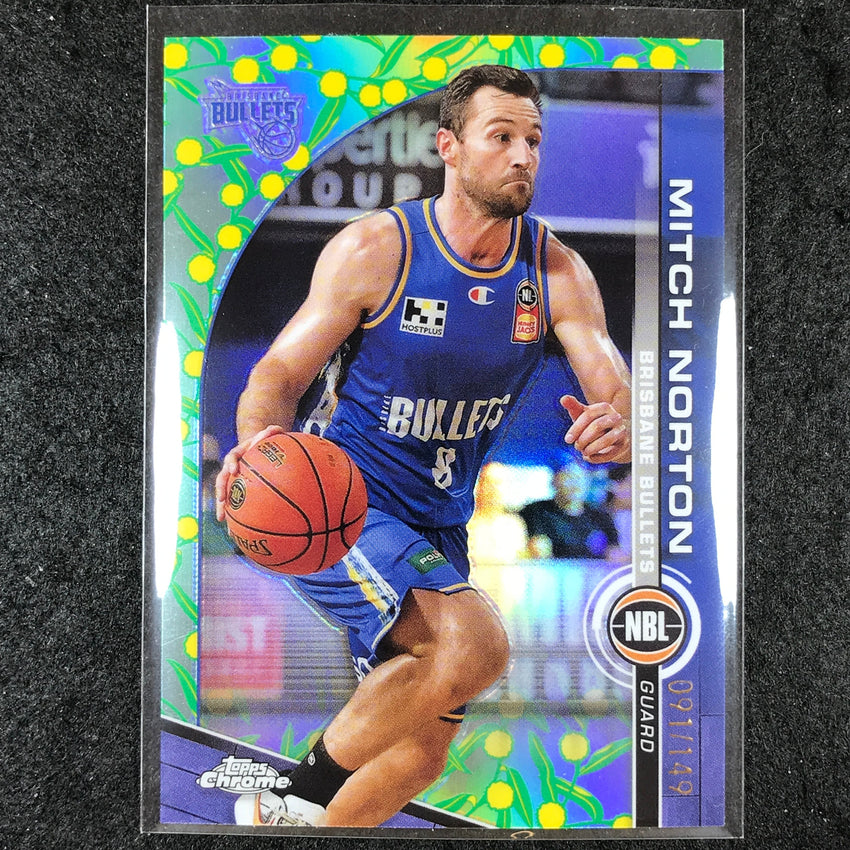 2023-24 Topps Chrome NBL MITCH NORTON Base Golden Wattle 91/149 #15
