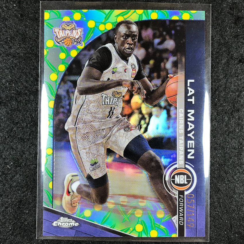 2023-24 Topps Chrome NBL LAT MAYEN Base Golden Wattle 57/149 #25