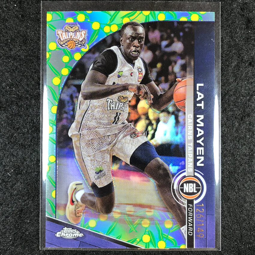 2023-24 Topps Chrome NBL LAT MAYEN Base Golden Wattle 126/149 #25