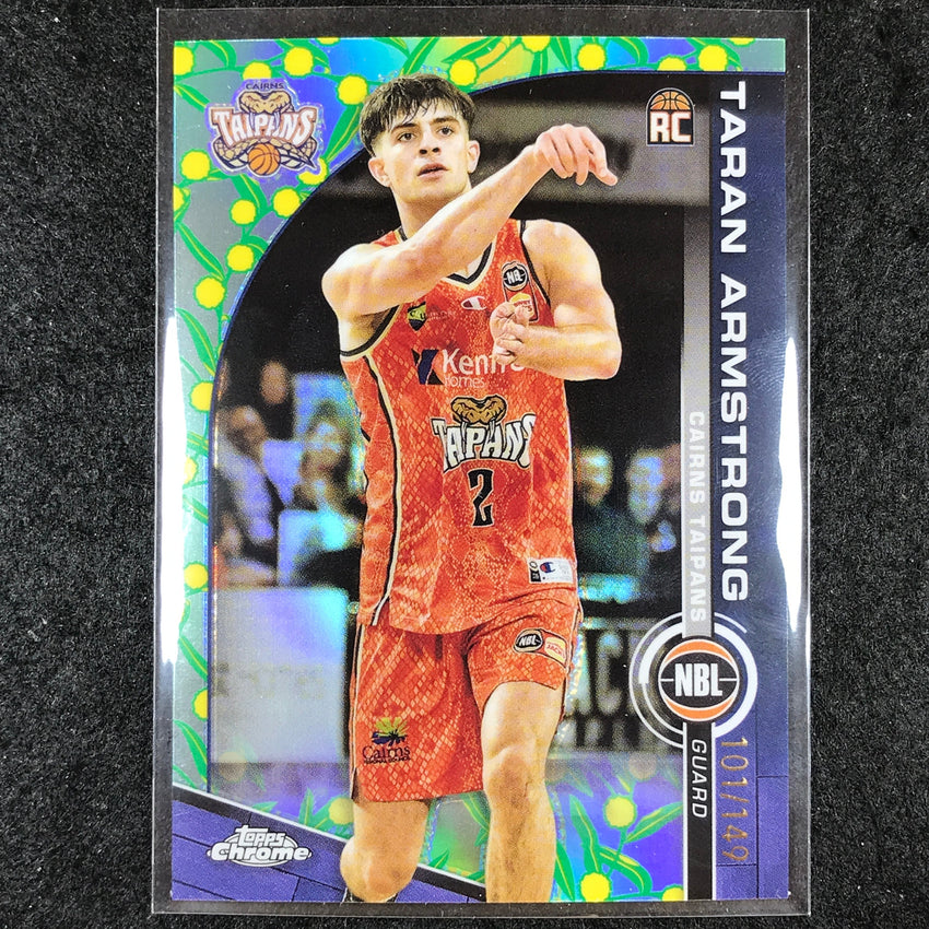 2023-24 Topps Chrome NBL TARAN ARMSTRONG Rookie Base Golden Wattle 101/149 #30