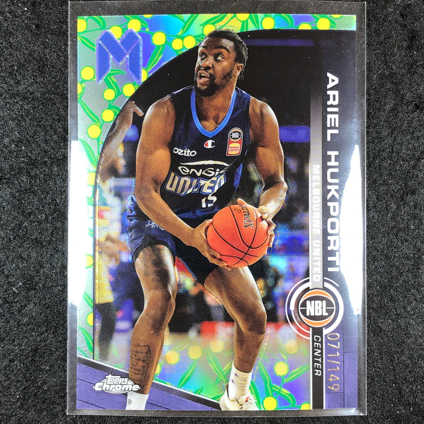2023-24 Topps Chrome NBL ARIEL HUKPORTI Base Golden Wattle 71/149 #42