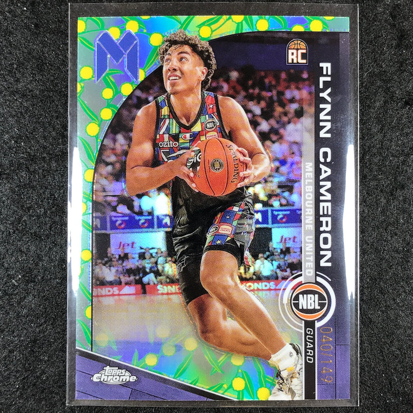 2023-24 Topps Chrome NBL FLYNN CAMERON Rookie Base Golden Wattle 40/149 #45