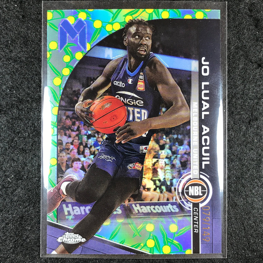 2023-24 Topps Chrome NBL JO LUAL ACUIL Base Golden Wattle 79/149 #46