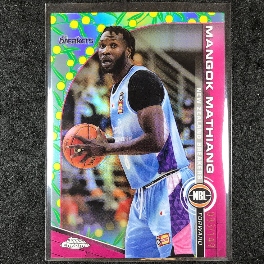 2023-24 Topps Chrome NBL MANGOK MATHIANG Base Golden Wattle 83/149 #57