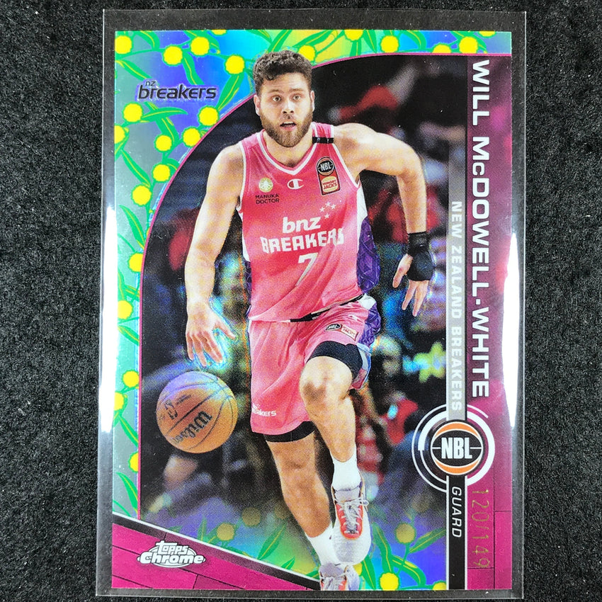 2023-24 Topps Chrome NBL WILL MCDOWELL-WHITE Base Golden Wattle 120/149 #60