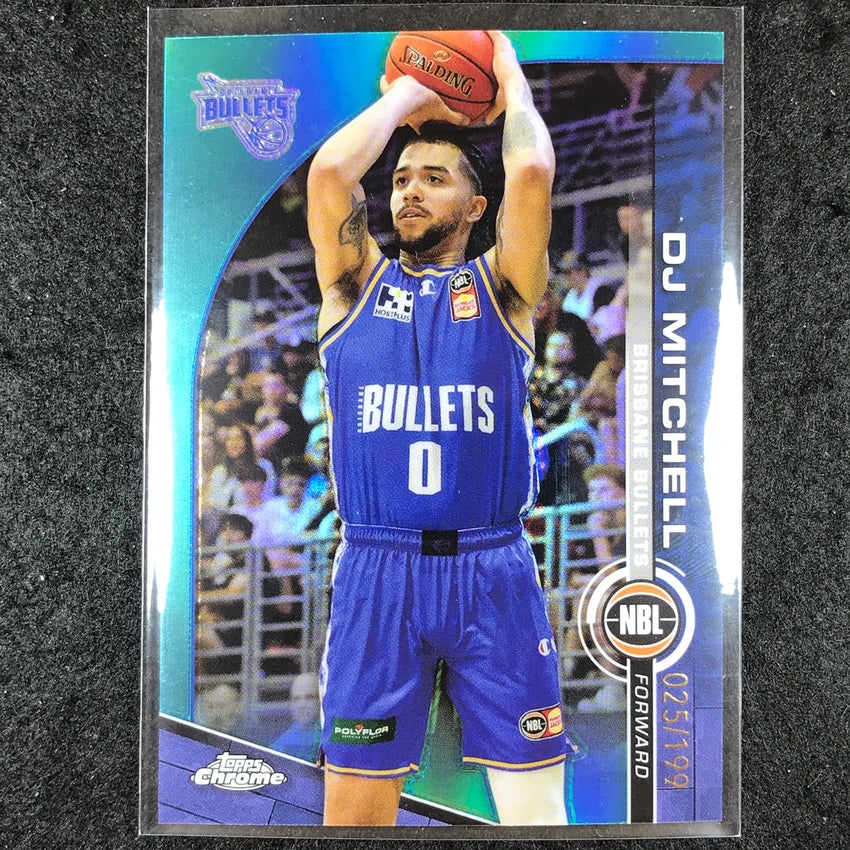 2023-24 Topps Chrome NBL DJ MITCHELL Base Aqua 25/199 #12