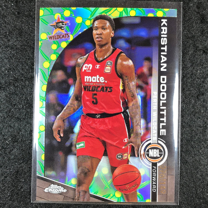 2023-24 Topps Chrome NBL KRISTIAN DOOLITTLE Base Golden Wattle 76/149 #65
