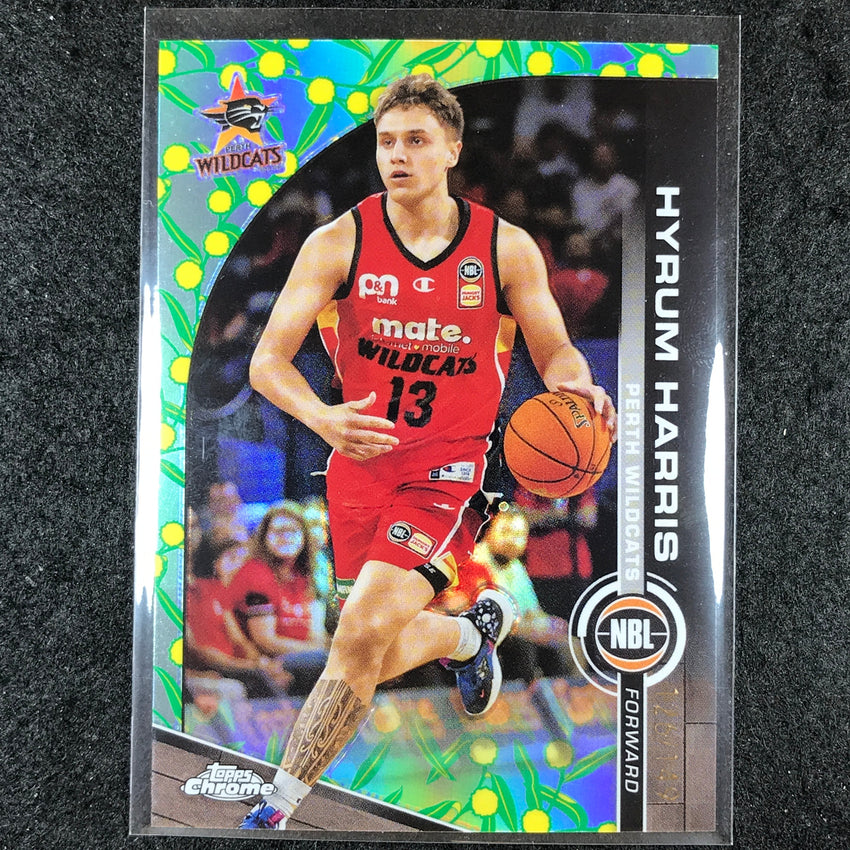 2023-24 Topps Chrome NBL HYRUM HARRIS Base Golden Wattle 126/149 #66