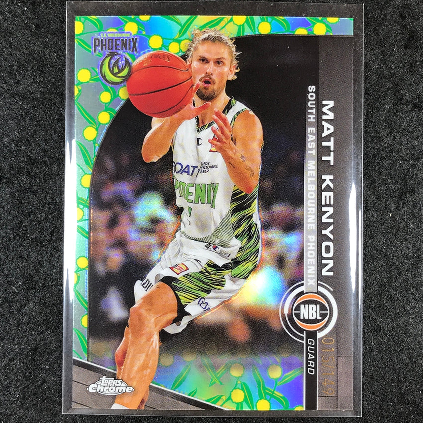2023-24 Topps Chrome NBL MATT KENYON Base Golden Wattle 15/149 #76