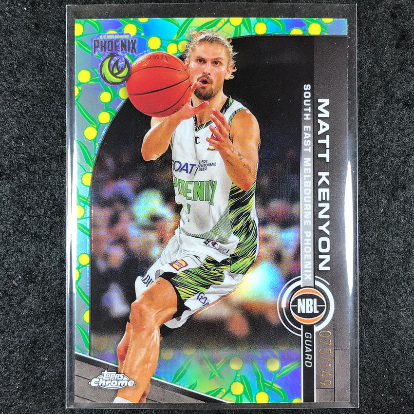 2023-24 Topps Chrome NBL MATT KENYON Base Golden Wattle 75/149 #76
