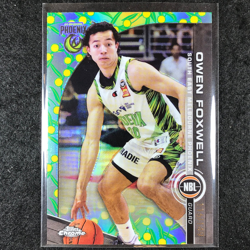 2023-24 Topps Chrome NBL OWEN FOXWELL Base Golden Wattle 116/149 #78