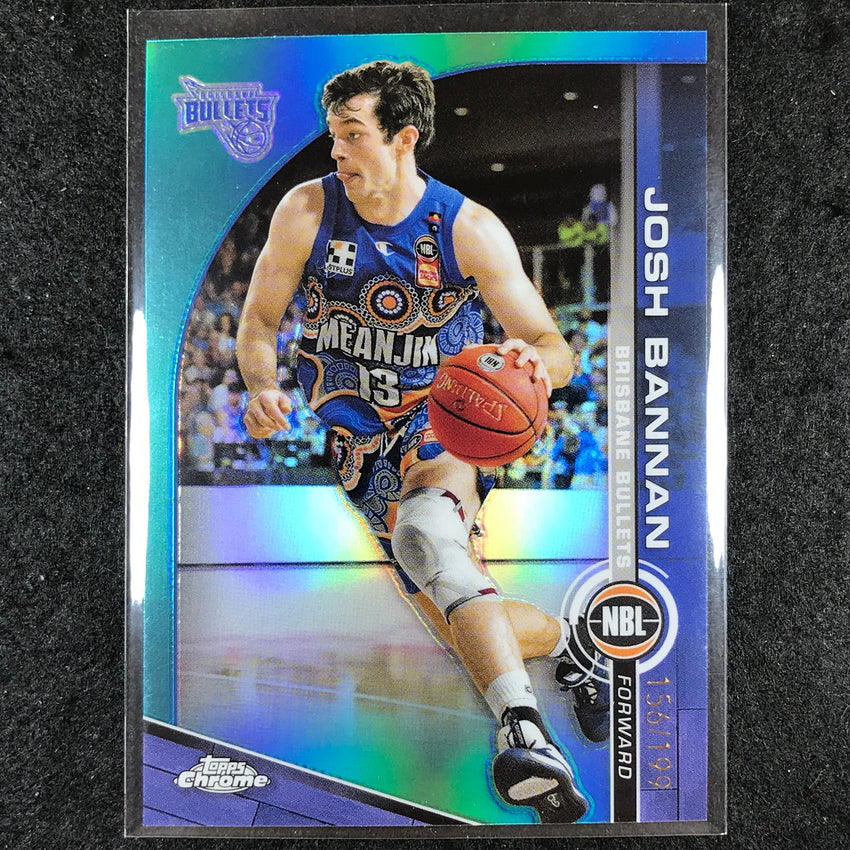 2023-24 Topps Chrome NBL JOSH BANNAN Base Aqua 156/199 #14