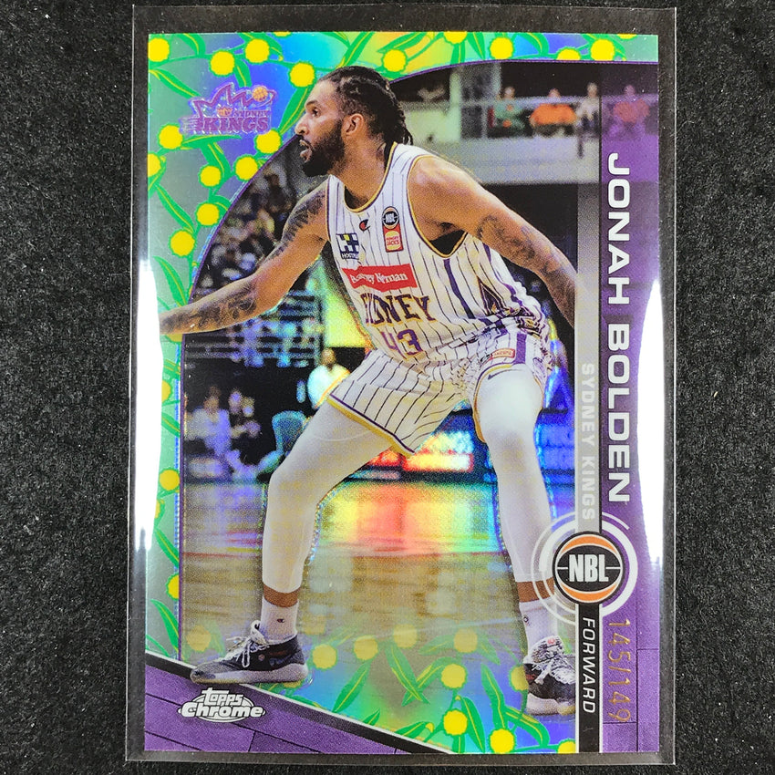 2023-24 Topps Chrome NBL JONAH BOLDEN Base Golden Wattle 145/149 #86