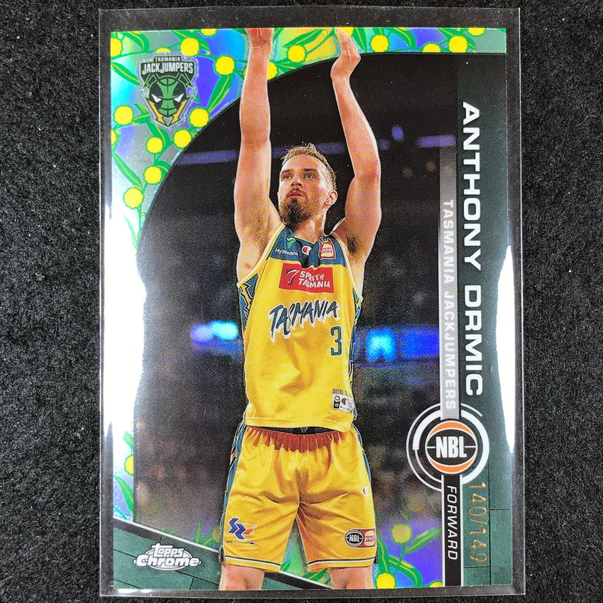 2023-24 Topps Chrome NBL ANTHONY DRMIC Base Golden Wattle 140/149 #91