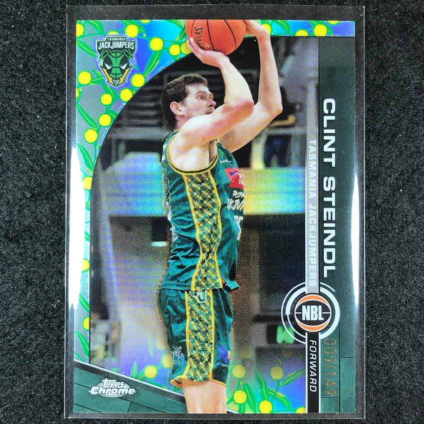 2023-24 Topps Chrome NBL CLINT STEINDL Base Golden Wattle 9/149 #92