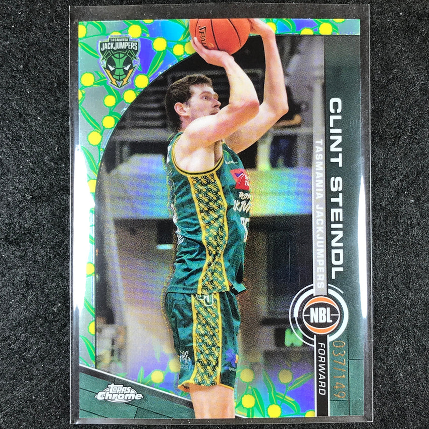 2023-24 Topps Chrome NBL CLINT STEINDL Base Golden Wattle 37/149 #92