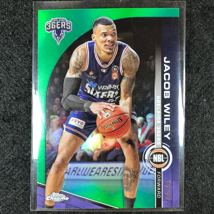 2023-24 Topps Chrome NBL JACOB WILEY Base Green 19/99 #4